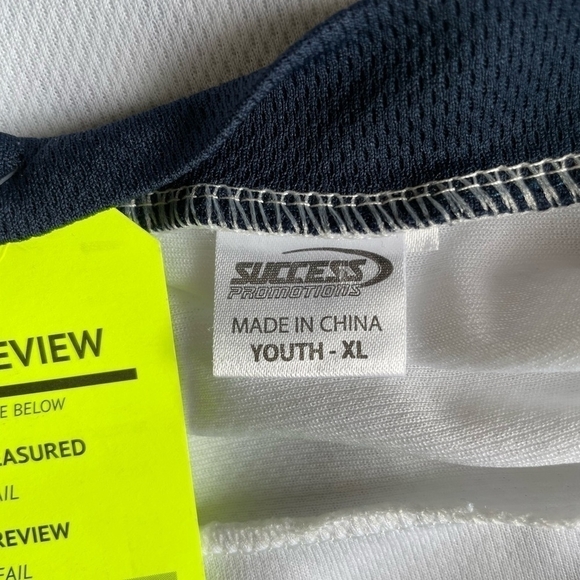 Hartford Wolf Pack Logo AHL Jersey White Blue Red Knot Tie Front Mesh Shirt Top - Picture 4 of 5